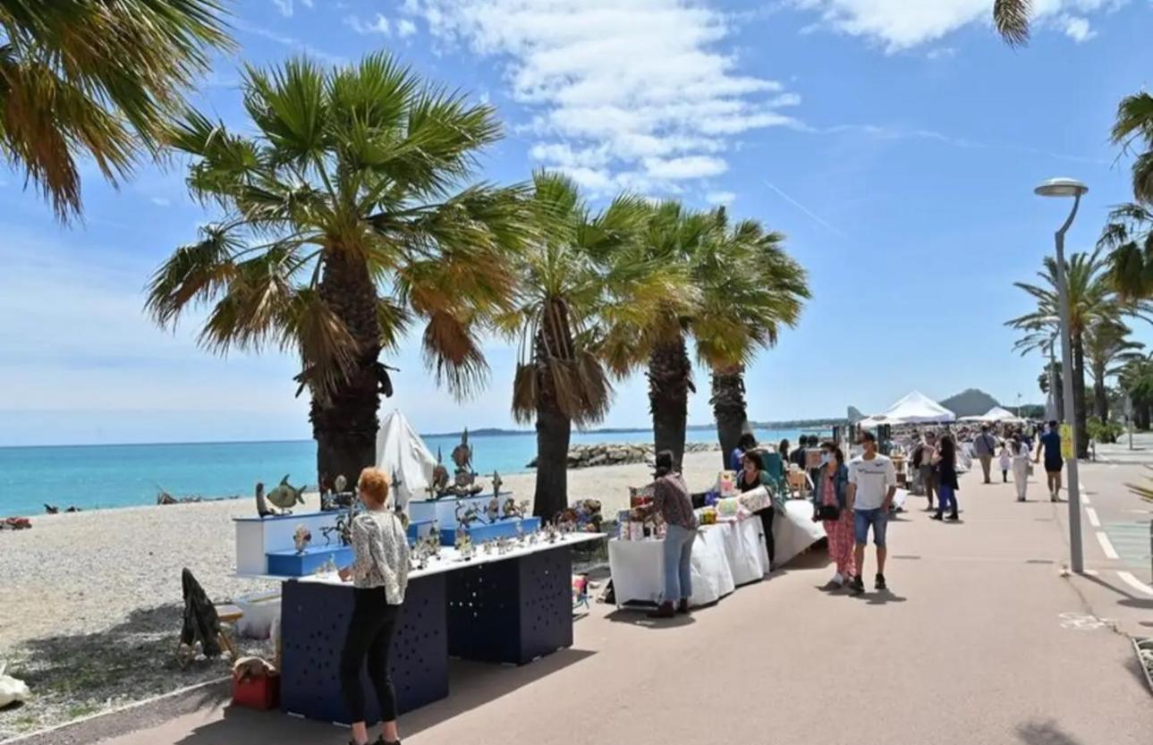 Front De Mer,Plage, Piscine, Parking Cagnes-sur-Mer Buitenkant foto
